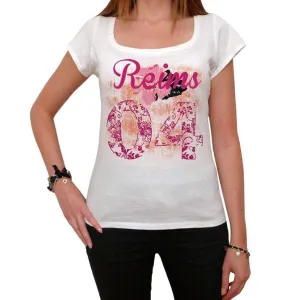 04, Reims, Women's Short Sleeve Round Neck T-shirt 00008