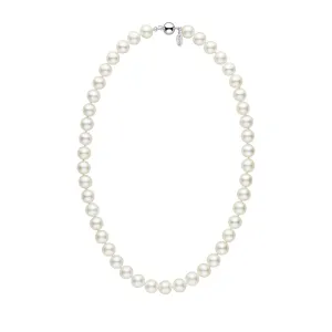 9.5-10.5 mm 18 Inch White Freshadama Freshwater Pearl Necklace