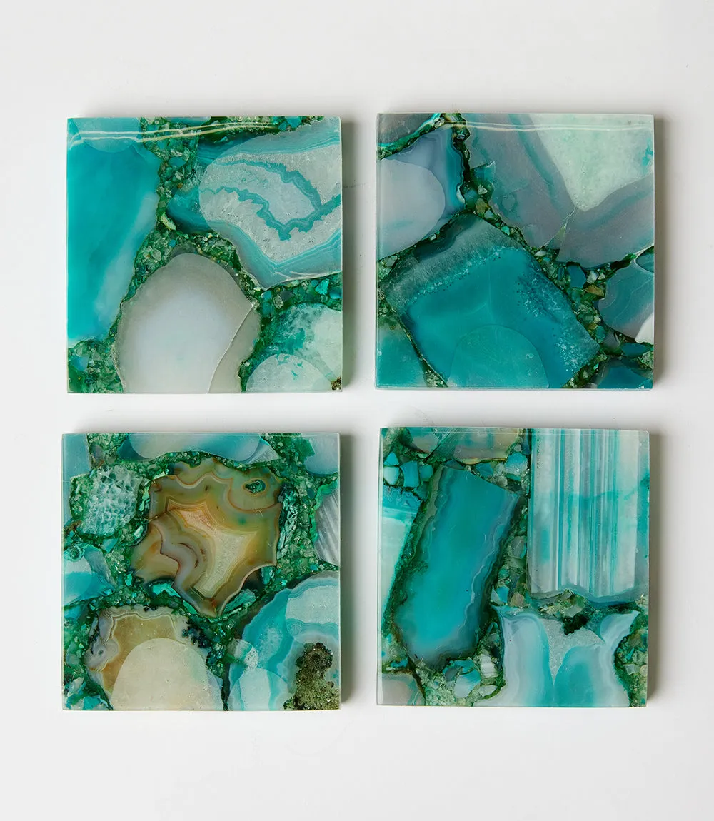 Agate Coasters Set of 4