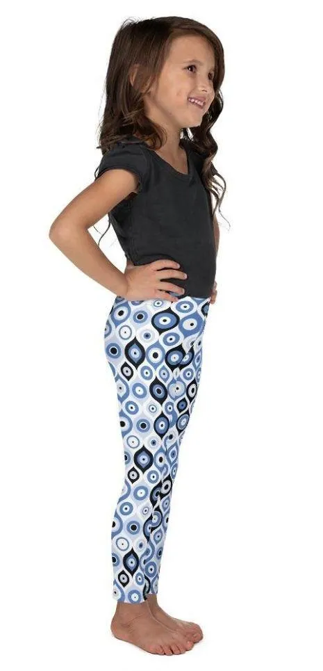 Blue Eye Pattern Kid's Leggings