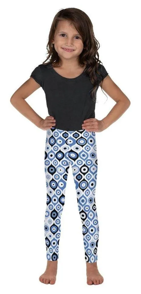 Blue Eye Pattern Kid's Leggings