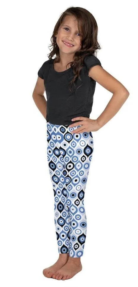 Blue Eye Pattern Kid's Leggings