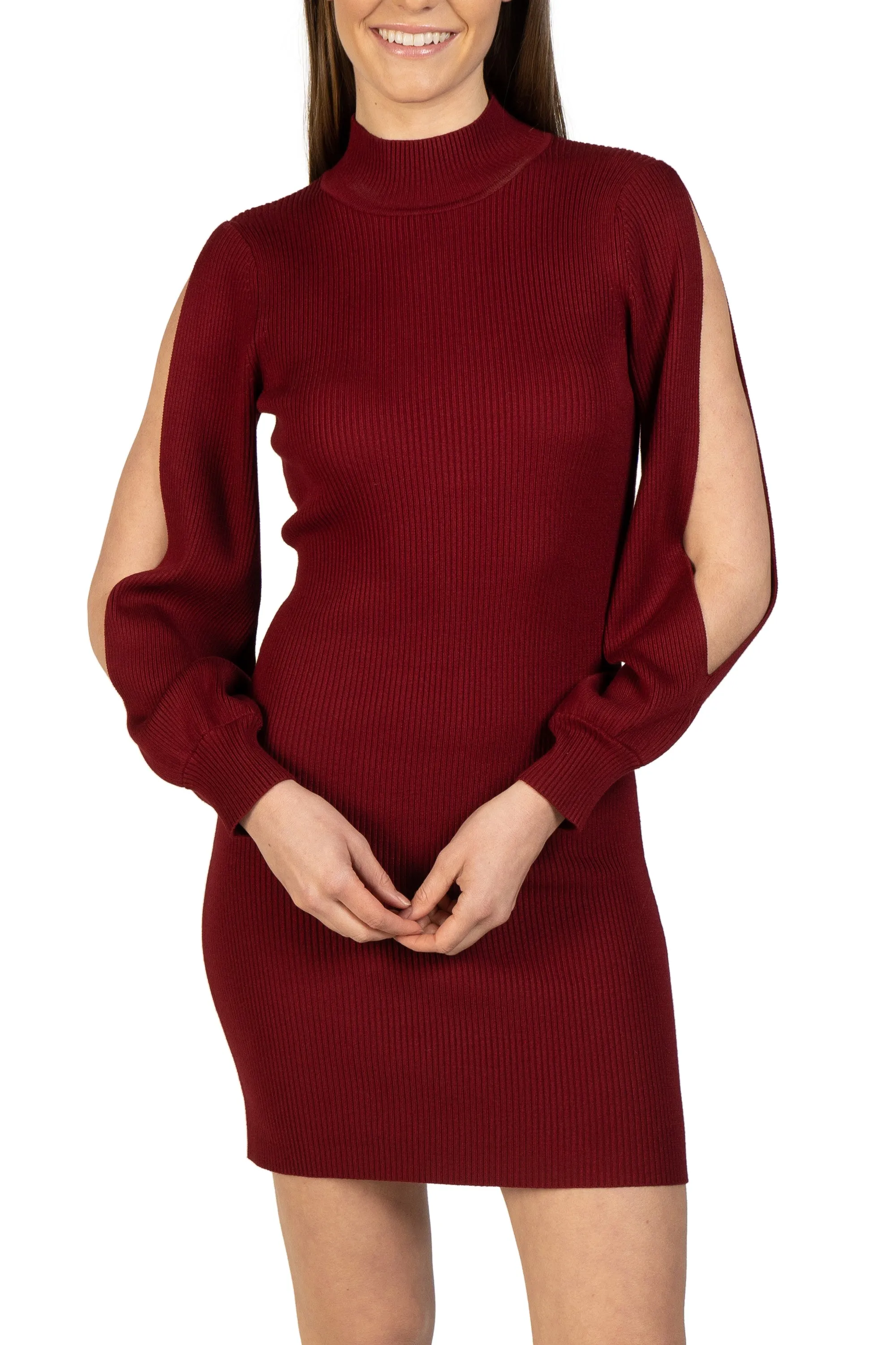 Bubble Sleeve Knit Dress