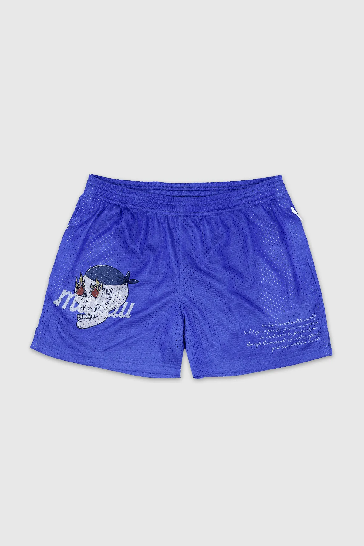 Can't-Tame-Him Mesh 4" Short Shorts - Blue