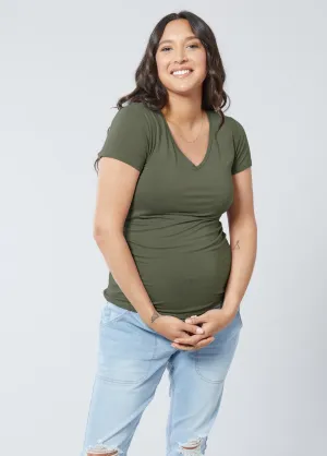 Essential V-Neck Maternity Tee