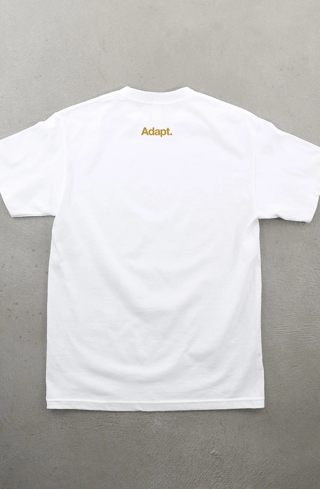 Gold Blooded Script (Men's White Tee)