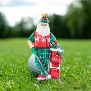 Jolly Golfer Santa