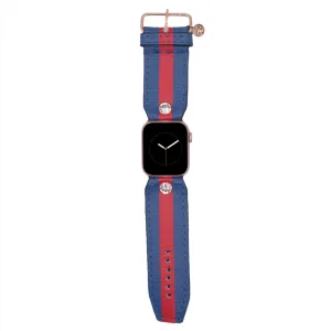 Limited Edition - Luxe Red & Blue Rigatela Sivella Watchband