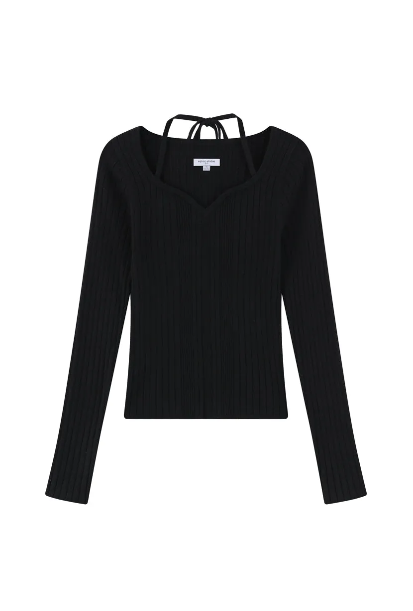 Lois Knit Top - Black