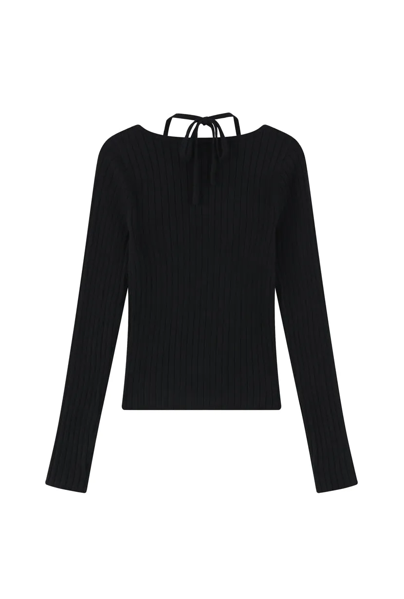 Lois Knit Top - Black