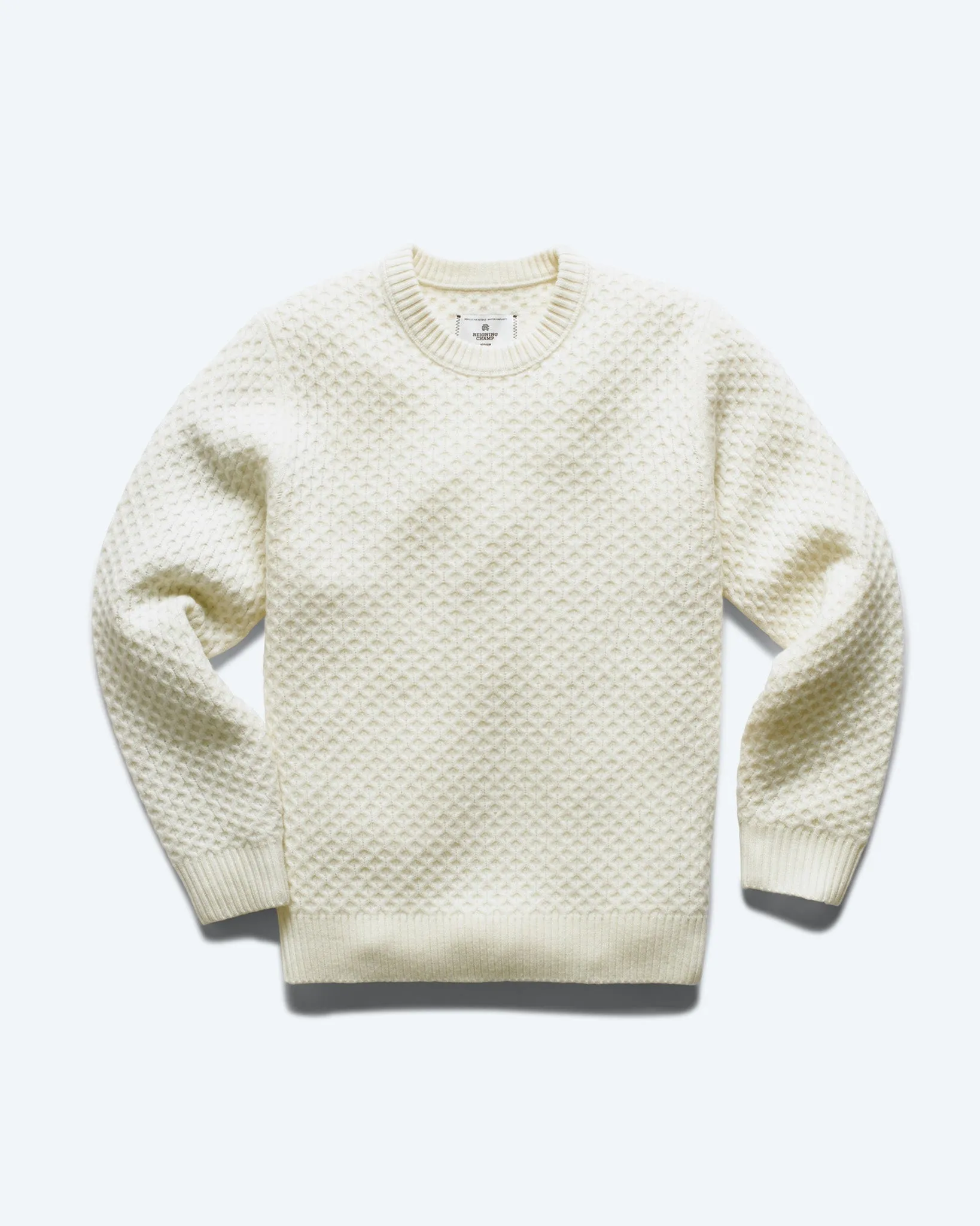 Merino Honeycomb Crewneck