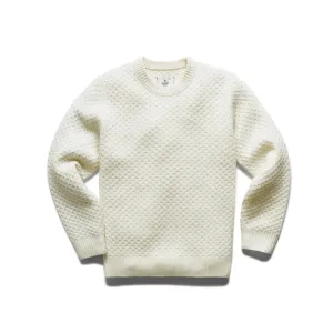 Merino Honeycomb Crewneck