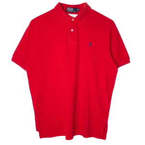 Ralph Lauren Embroidered Small Logo Poloshirt Red (M)