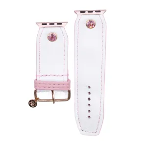 Ready to Ship - Classic White with Classic Pink Watchband (Size 3, All Watch Types)