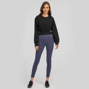 Round Neck Plain Sports Sweatshirt