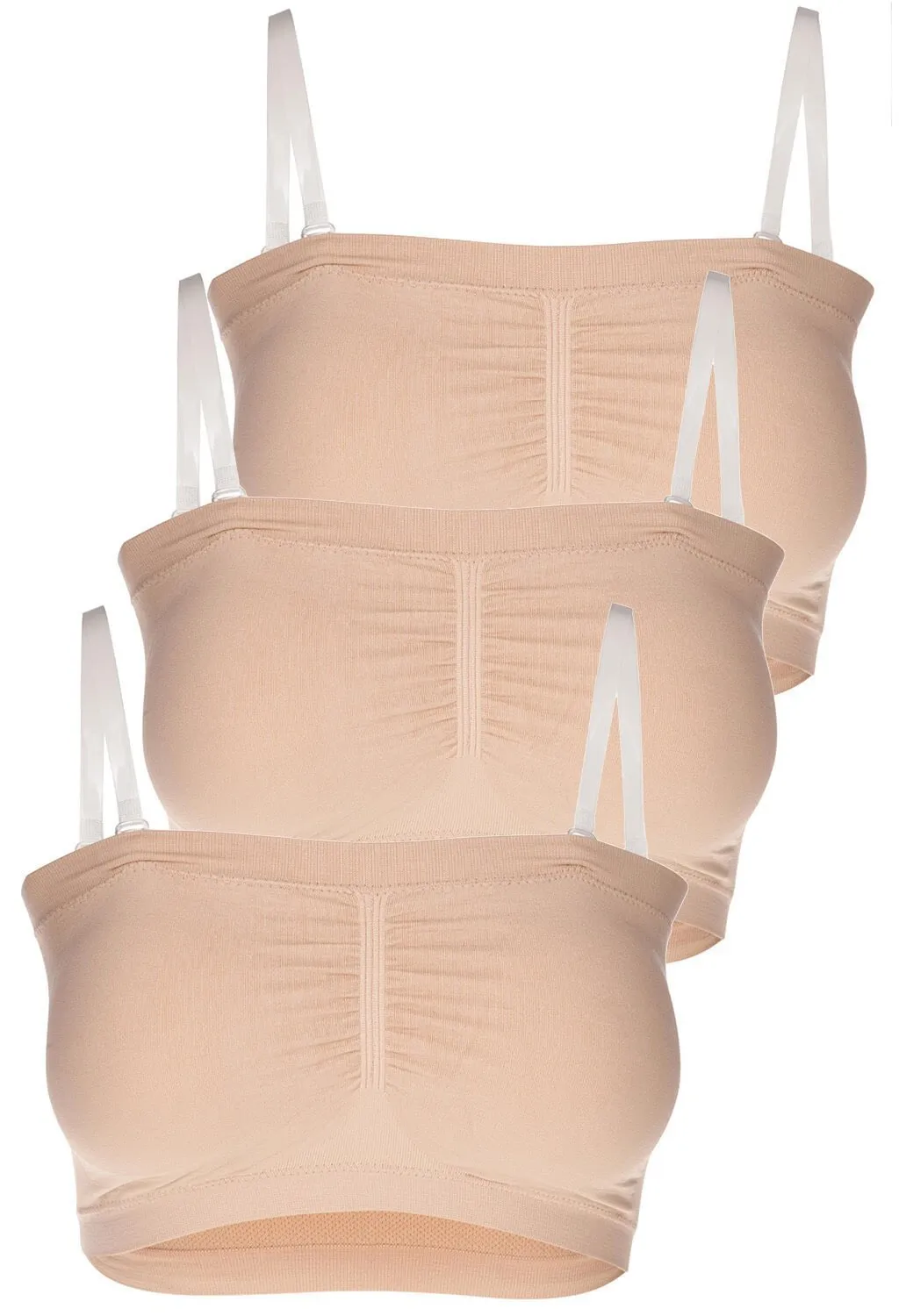 Soft Comfort Padded Bandeau - 3 Pack