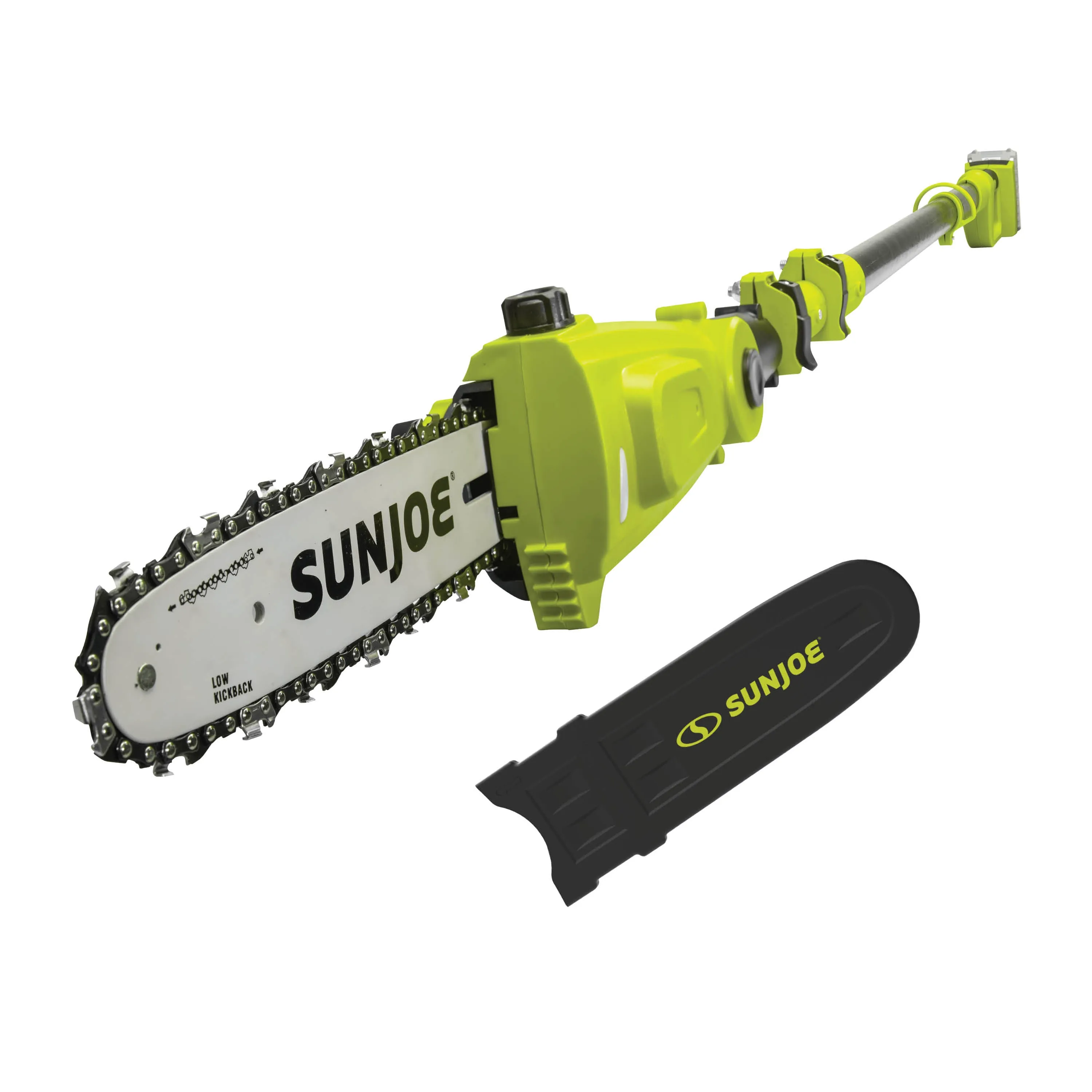 Sun Joe 24-Volt IONMAX Cordless Telescoping Pole Chainsaw Kit | 10-inch | W/ 5.0-Ah Battery   Quick Charger